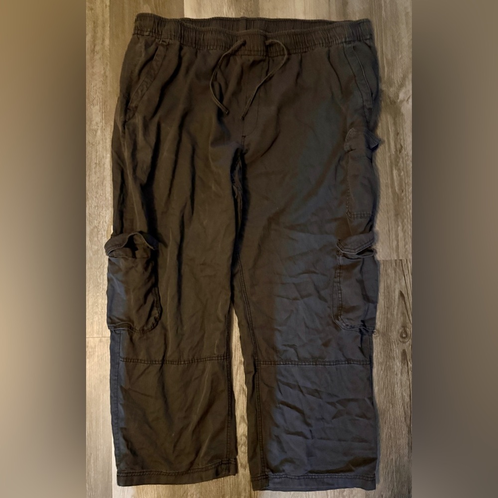 Tie Waist Cargo Pants